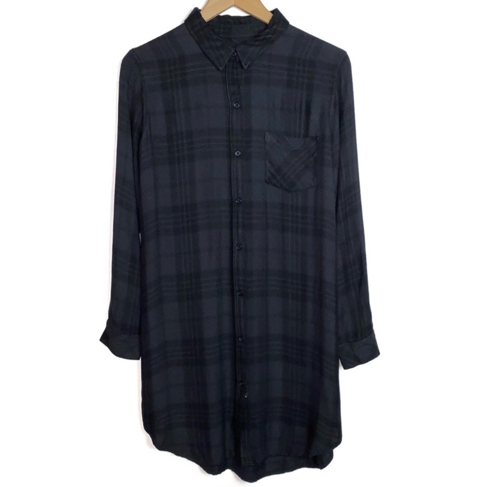 Rails Black Plaid Mini Dress